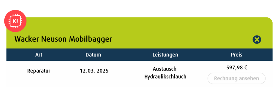 KI-Rechnungen im geoCapture-Portal