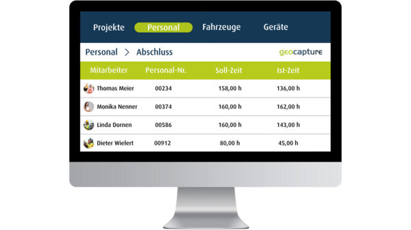 Monatsabschluss geoCapture